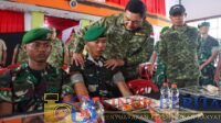 Panglima TNI Dampingi Menhan Kunjungi Yonif TP 823/Raja Wakaaka