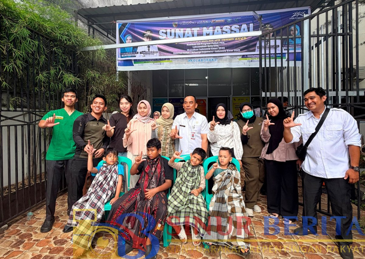 Program sunatan massal dalam rangka Hari Jadi Kota Pekanbaru ke-242 dan Hari Kesatuan Gerak (HKG) PKK ke-54 Tahun 2026.
