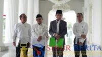 Menag bersama Menko PMK, Mendikdasmen, dan Menristekdikti.