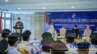 Wali Kota Pekanbaru Agung Nugroho melantik 63 pejabat Pemko Pekanbaru, terdiri dari camat, sekretaris camat, lurah, pejabat eselon IV, dan pejabat fungsional.