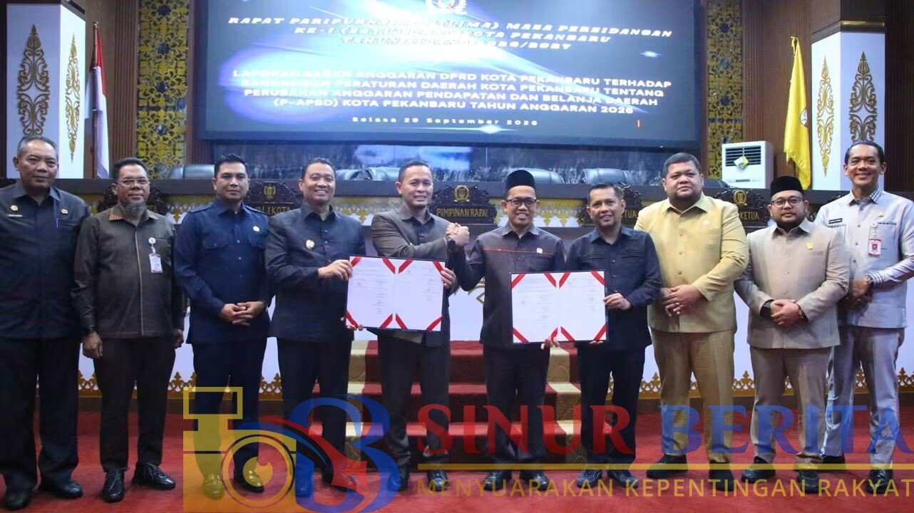 Pengesahan Anggaran Pendapatan dan Belanja Daerah Perubahan (APBD-P) Kota Pekanbaru Tahun Anggaran 2026.