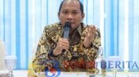 GM PLN UID Riau dan Kepri, Didik Wicaksono saat memberikan sambutan pada kegiatan Sinkronisasi Usulan Lokasi Program Listrik Desa di Pekanbaru.