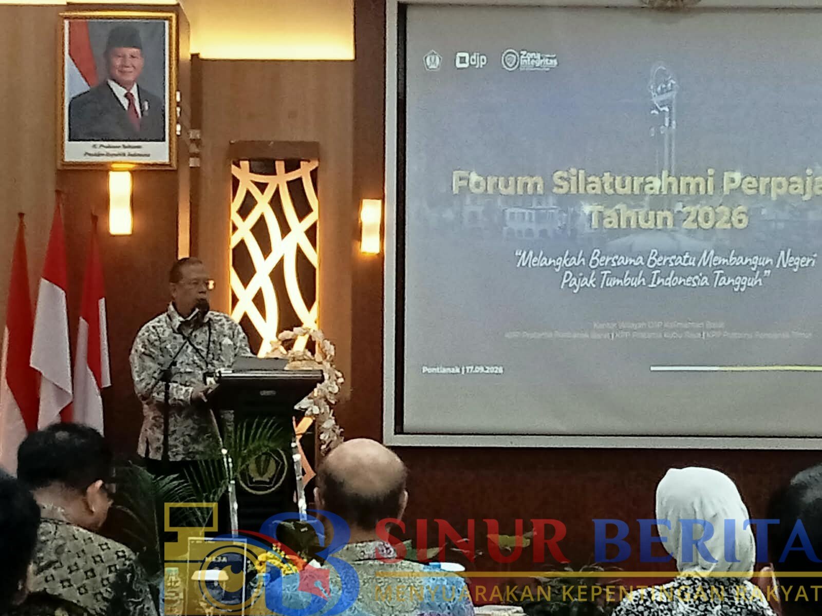 Kepala Kantor Wilayah Direktorat Jenderal Pajak (DJP) Kalimantan Barat, Didu Efendi Sanjaya,