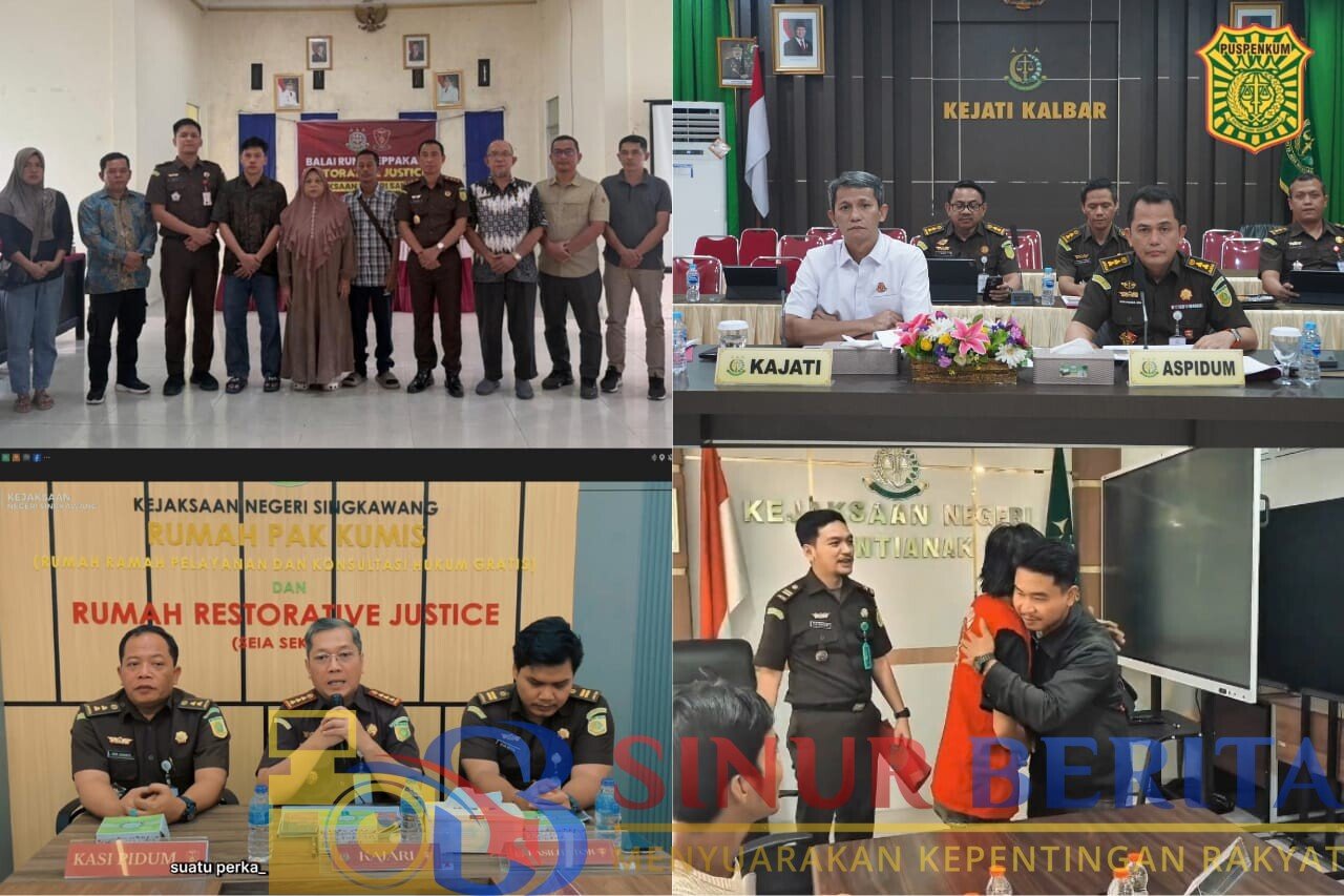 Kajati Kalbar Emilwan Ridwan menyetujui empat penghentian perkara melalui Mekanisme Keadilan Restoratif. Total 18 perkara telah diselesaikan hingga September 2026.