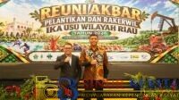 Danrem 031/WB Brigjen TNI Agustatius Sitepu menghadiri Reuni Akbar dan Pelantikan IKA USU 2026 di Pekanbaru, memperkuat silaturahmi dan kolaborasi alumni.
