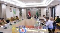 Audiensi PWI Riau dengan Plt. Gubernur Riau SF Hariyanto di Ruang Rapat Kantor Gubernur, Senin (5/10/2026).