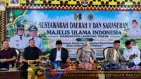 Bupati Lampung Timur, Ela Siti Nuryamah, membuka MUSDA V MUI Lampung Timur, mendorong penguatan sinergi ulama dan pemerintah untuk pembangunan daerah.