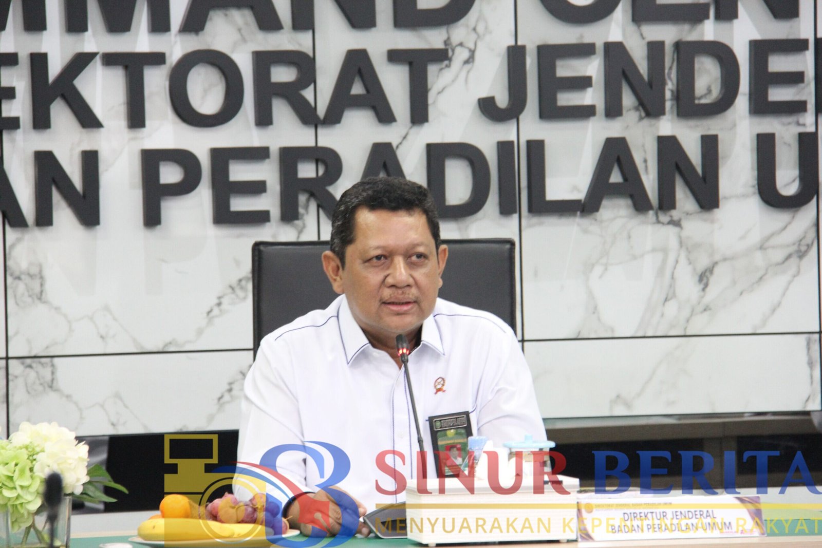 Dirjen Badan Peradilan Umum (Badilum) Mahkamah Agung (MA) Bambang Myanto.